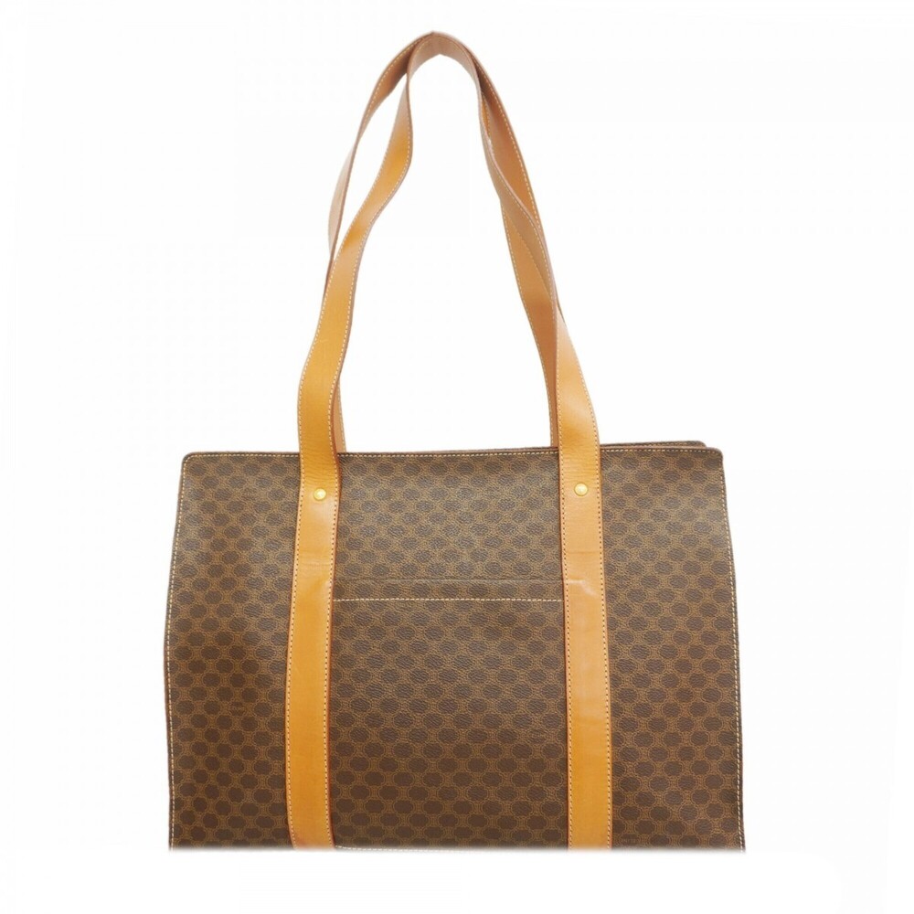 Celine Macadam Tote Bag, Brown, Women's